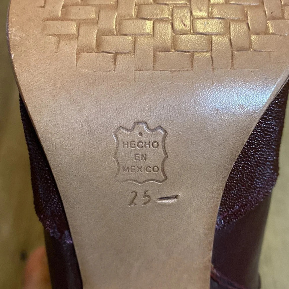 Indomables Women’s Leather Heeled Cowboy Boots size 7 stitched floral design - Picture 11 of 16